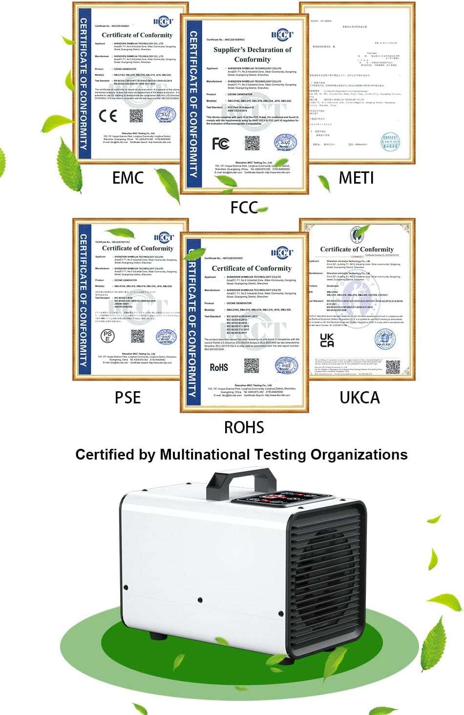 Ozone Negative Ion Generator,25,000mg/h Digital Touch Commercial Ozonator Odor Removal Machine,Industrial O3 Ionizer Air Purifier Deodorizer for Home Car Pet