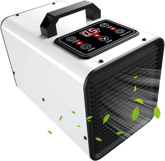 Ozone Negative Ion Generator,25,000mg/h Digital Touch Commercial Ozonator Odor Removal Machine,Industrial O3 Ionizer Air Purifier Deodorizer for Home Car Pet
